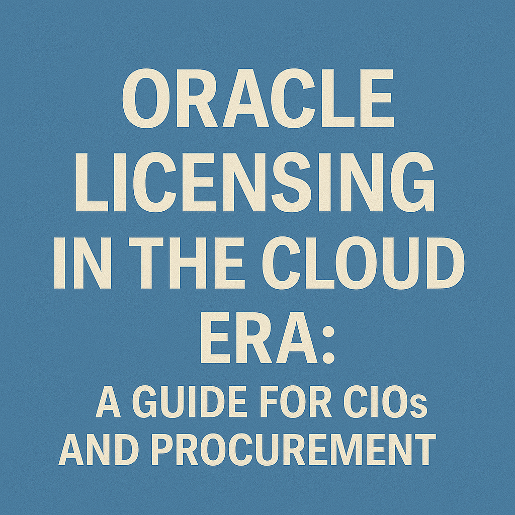 Oracle Licensing guide
