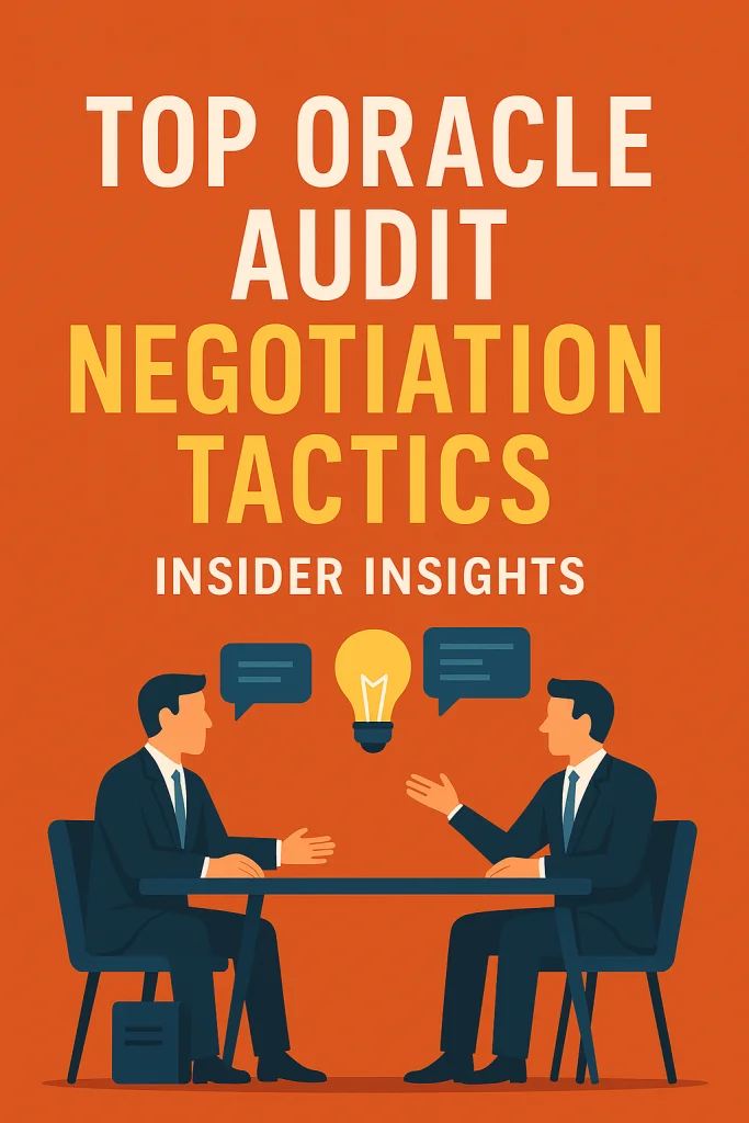 Top Oracle Audit Negotiation Tactics Insider Insights Top Oracle Audit Negotiation Tactics Insider Insights